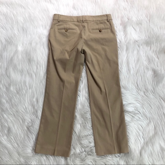 Theory Cropped Khaki Beige Pants Size 2 - Picture 2 of 4
